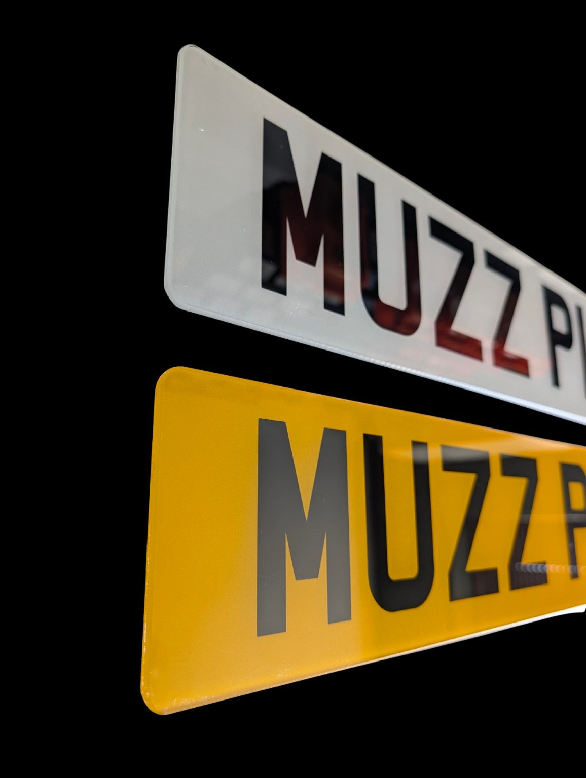 2D Printed Number Plates