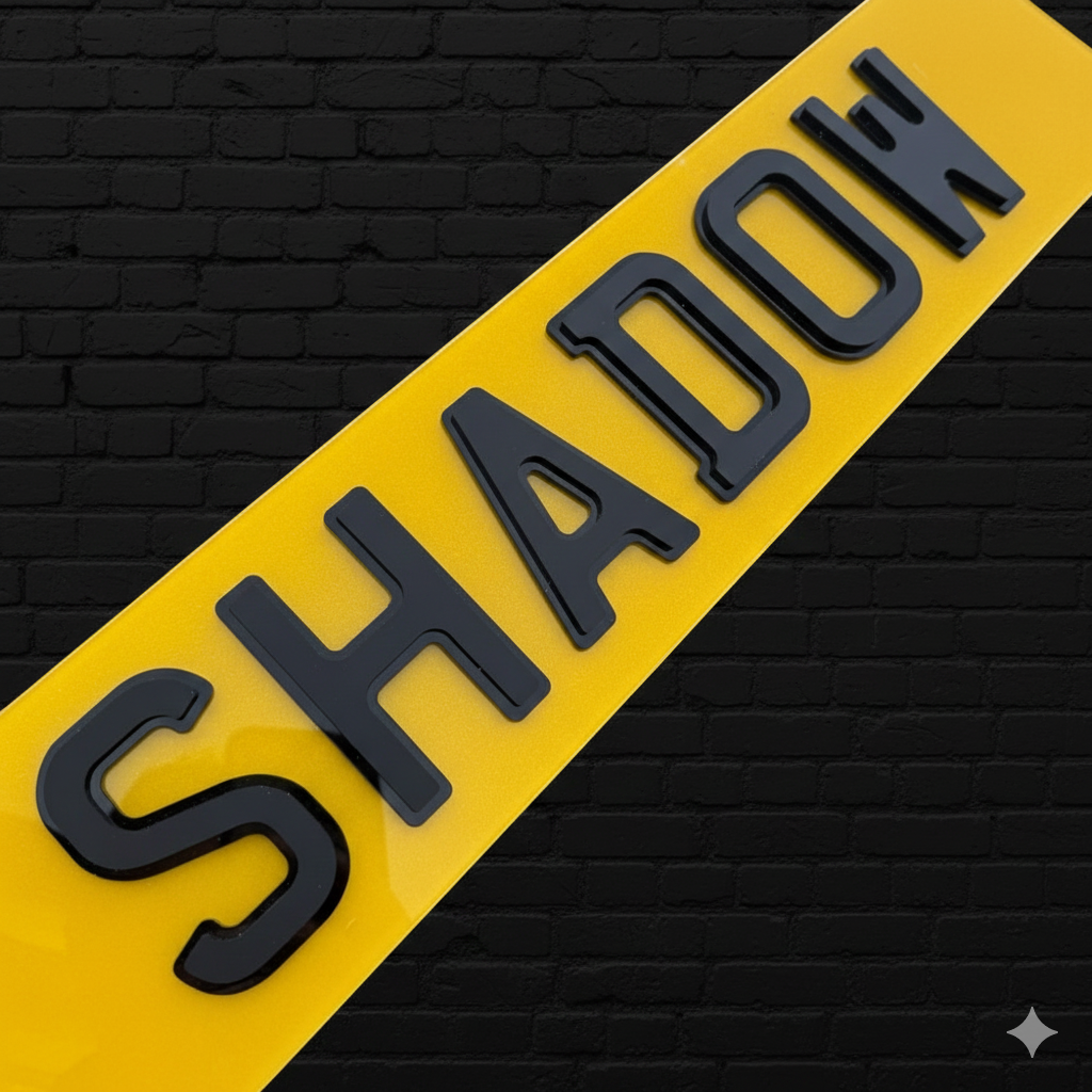 4D Obsidian Number Plates