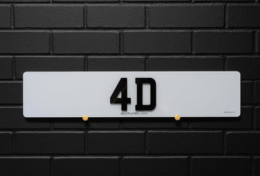 4D Acrylic Number Plates