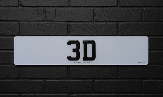 3D Gel Number Plates
