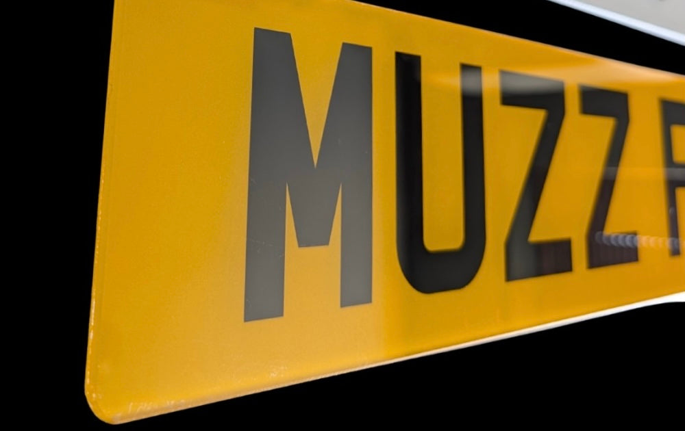 2D Printed Number Plates