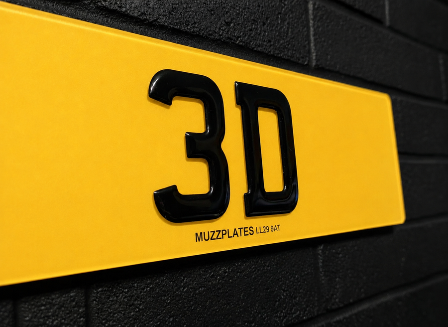 3D Gel Number Plates