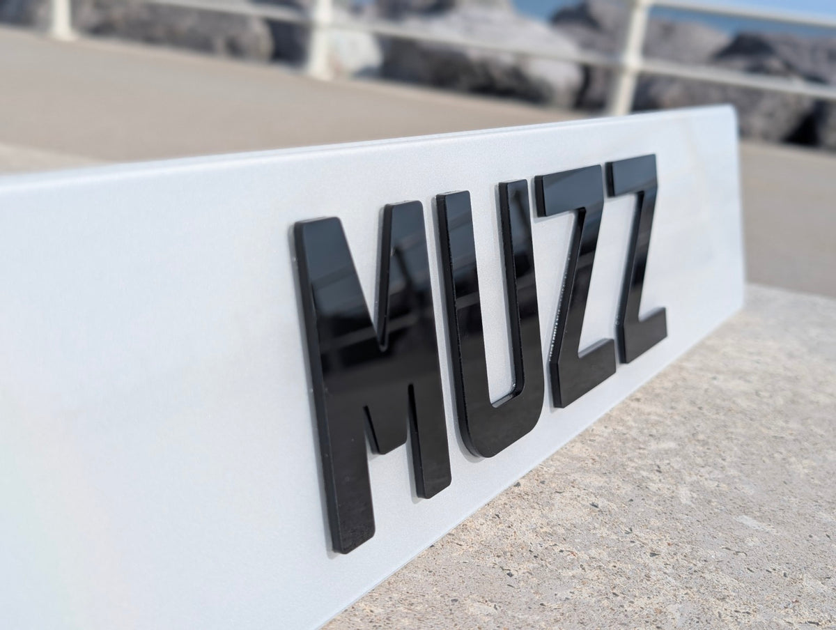 4D Acrylic Number Plates